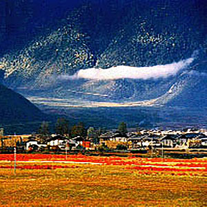 片马边境旅游区内,茂密的原始森林令人神往,田园山水如诗如画,垂直性